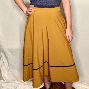 Mustard yellow skirt